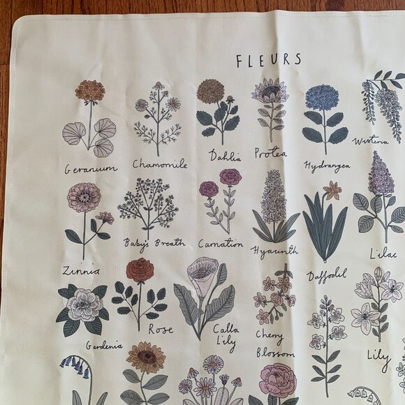 Gathre 'Fleur' Floral High Chair Mat Tapestry | 38" x 38" - Picture 2 of 8